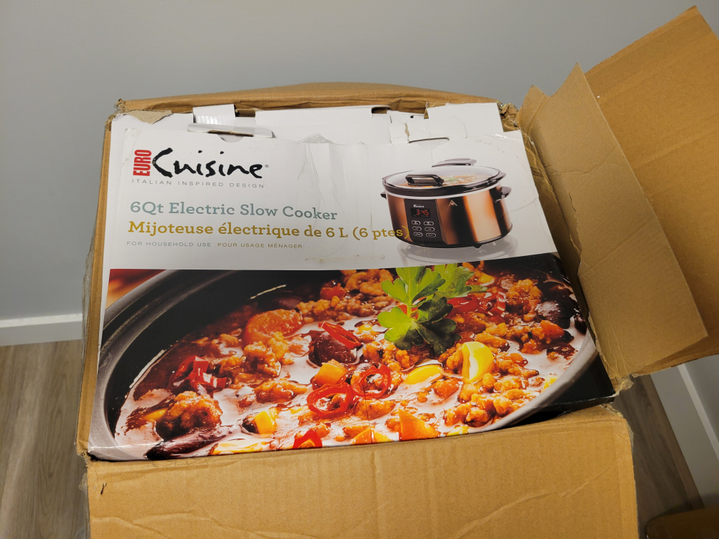 Euro Cuisine 6Qt Electric Slow Cooker - New in Box!