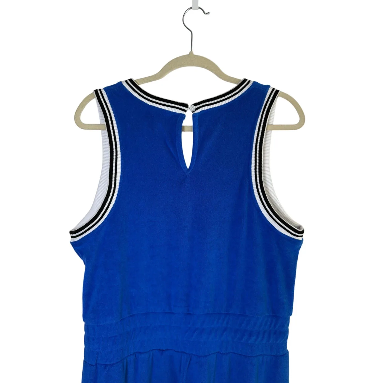 NEW SMALL Womens Juicy Couture Vintage Royal Blue Terry Jumpsuit image indicator(4)