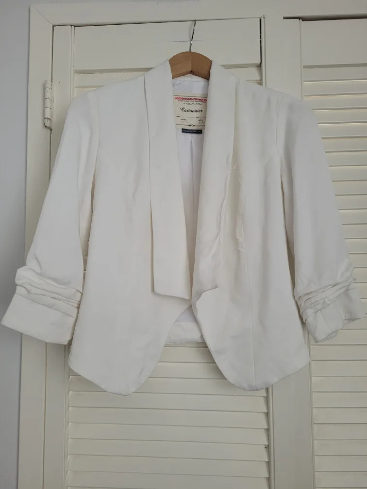 Cartonnier White Blazer - Size 0 thumbnail