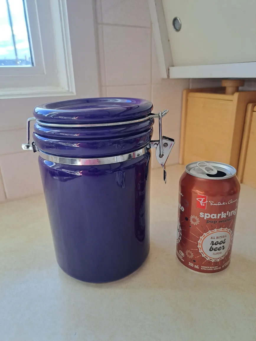 Blue Ceramic Airtight Canister thumbnail