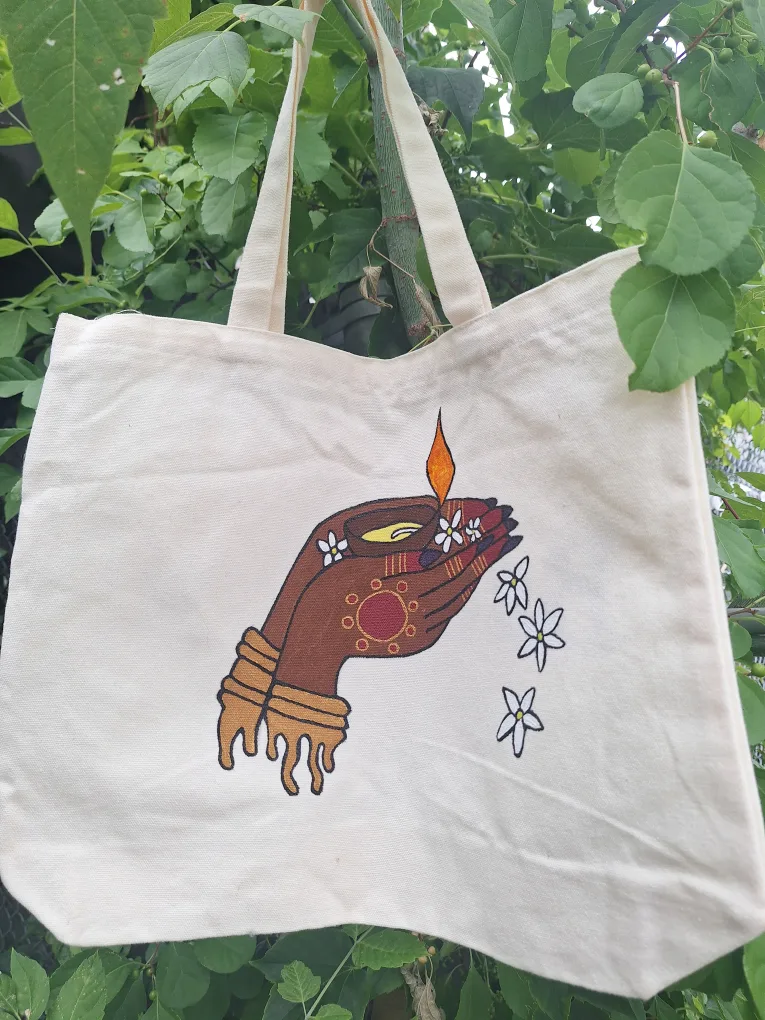 Bad Rani Tote Bag with zipper thumbnail