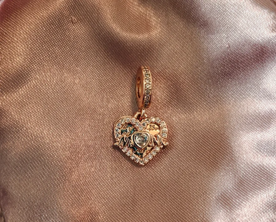 Rose Heart Charm thumbnail