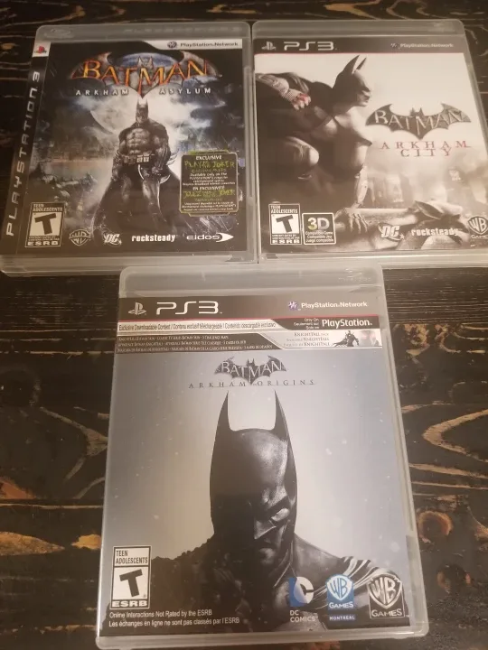 PlayStation 3 Batman Arkham Asylum City Origins Bundle games CIB thumbnail