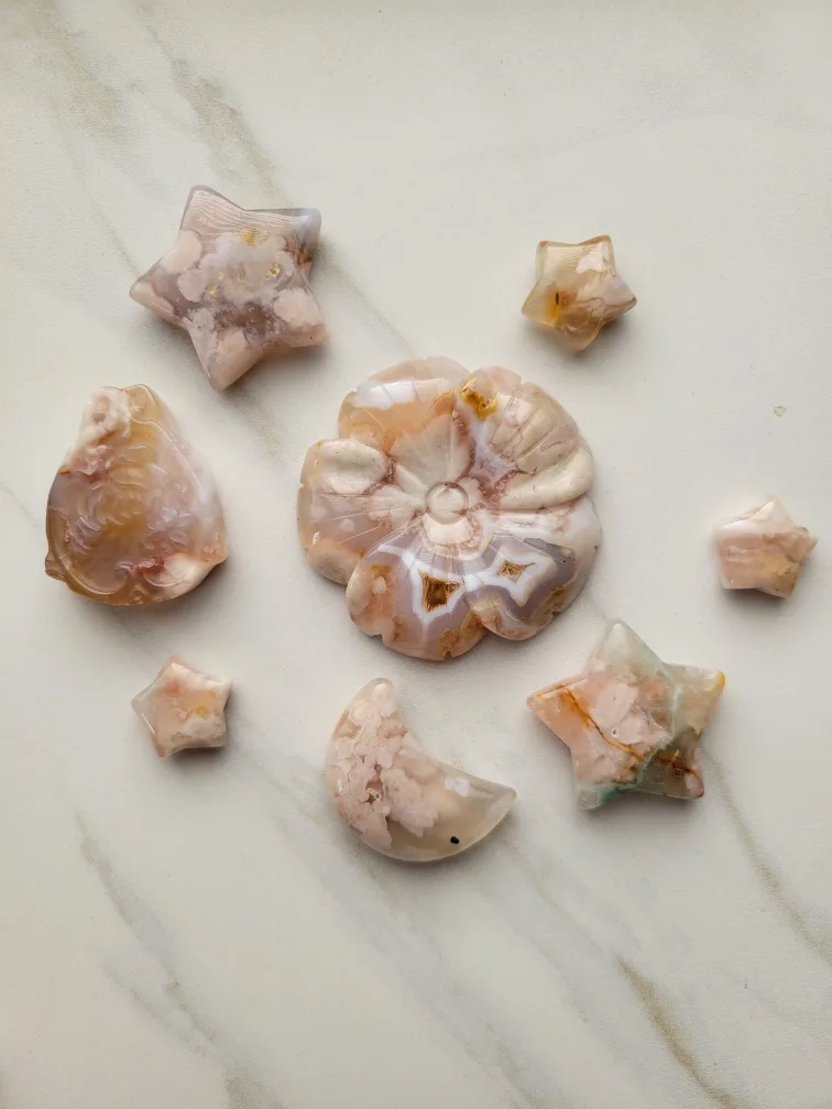 Flower Agate Crystal Set thumbnail