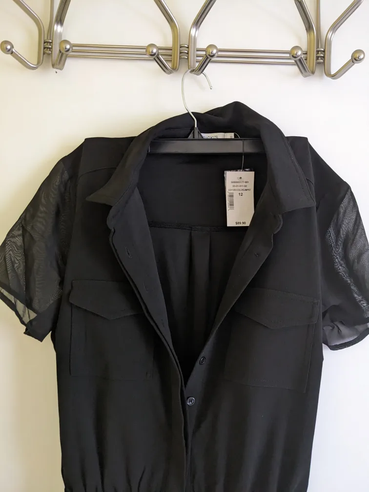 New Black RW&CO. Jumpsuit - Size 12 image indicator(2)