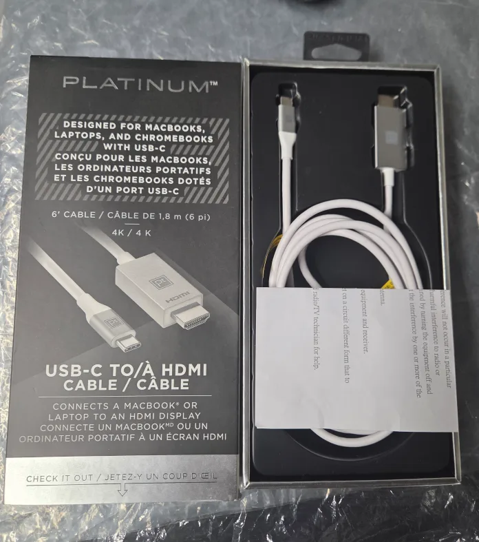 Platinum USB-C to HDMI Cable - 6 ft image indicator(2)