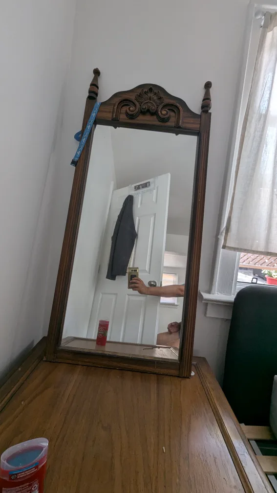 Wooden Framed Mirror thumbnail