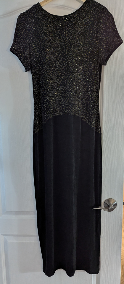 Black & Gold Long Dress