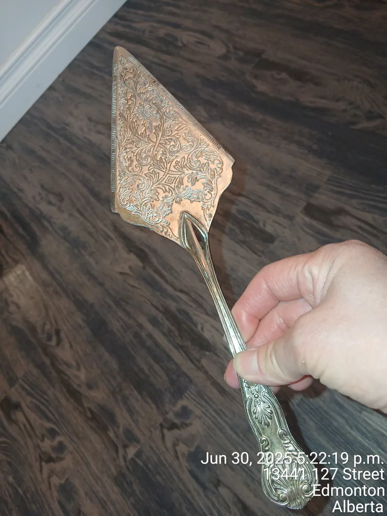 Vintage Silver-Plated Cake Server thumbnail