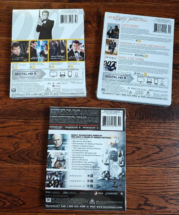 James Bond, Robocop Blu-ray Collection (new, sealed) image indicator(2)