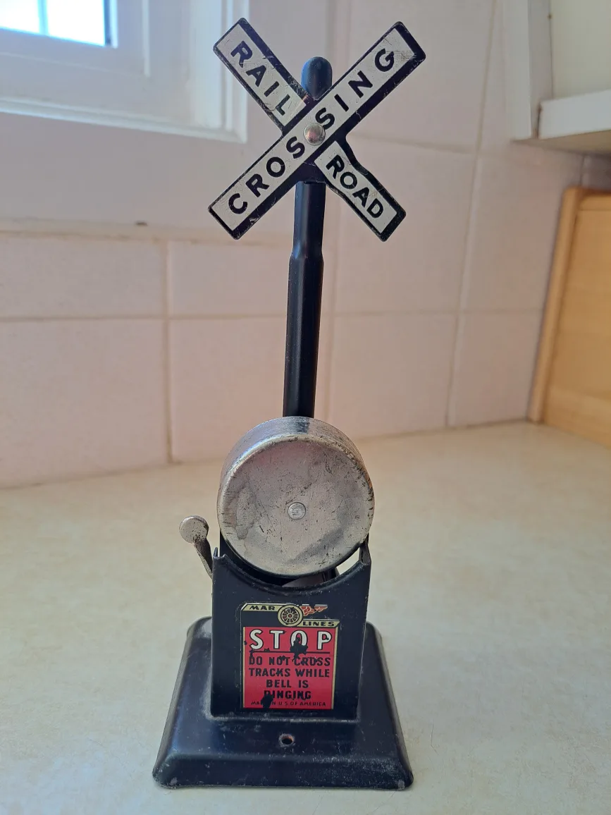 Vintage Marx Lines Railroad Crossing Bell thumbnail