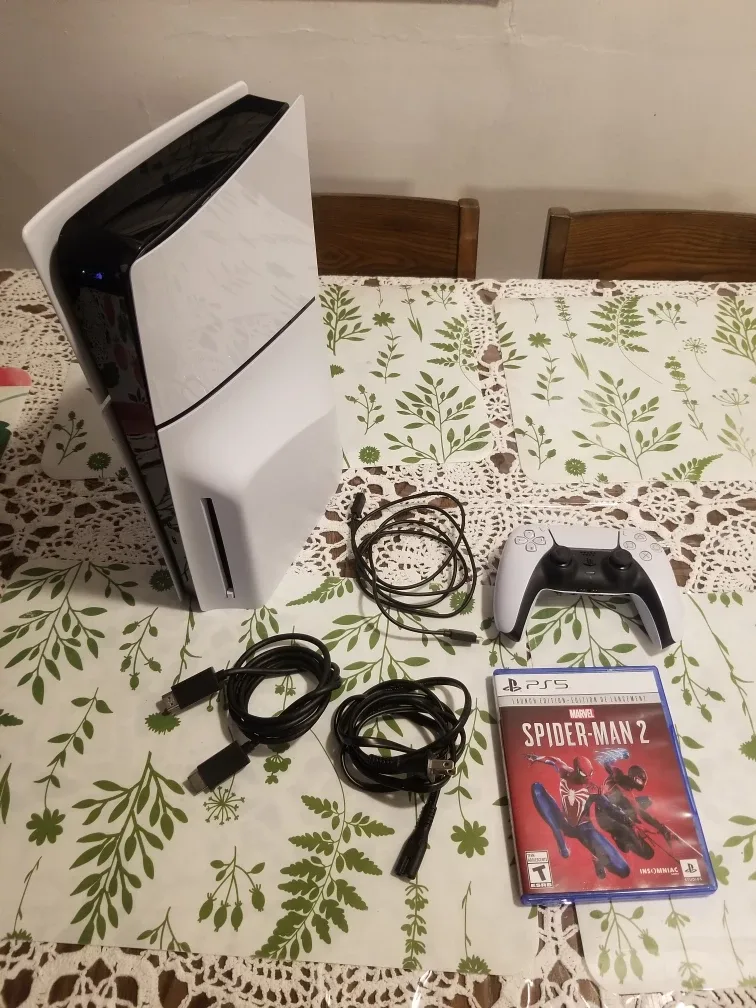PS5 Slim Disc Spiderman 2 Edition Console Bundle thumbnail