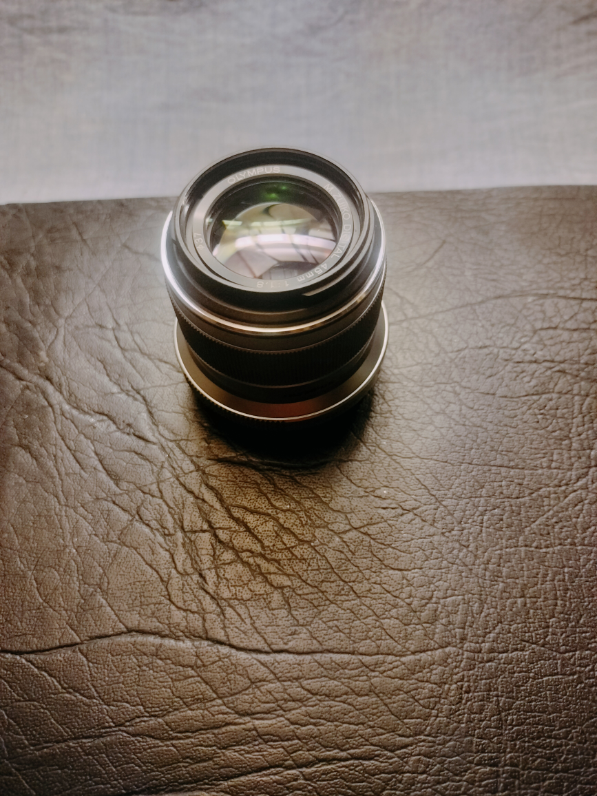 Olympus M.Zuiko Digital 45mm f/1.8, 0.5m/1.64ft, Lens Silver