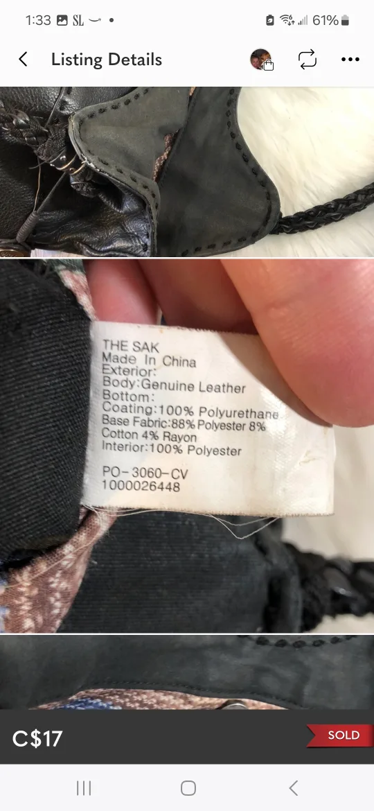 The Sak Black Leather Hobo Bag image indicator(3)