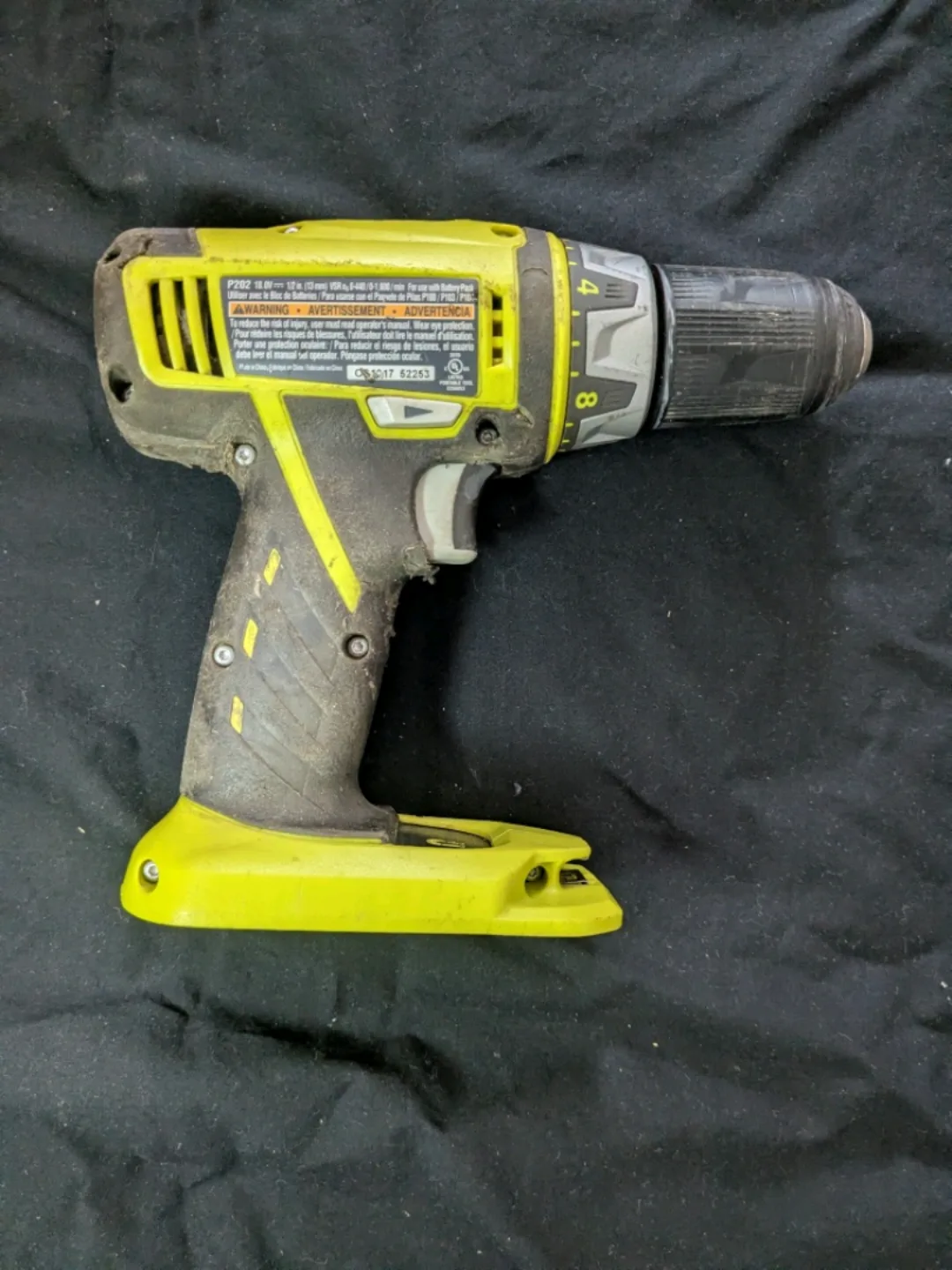 Ryobi Cordless Drill 1/2" tool only image indicator(2)