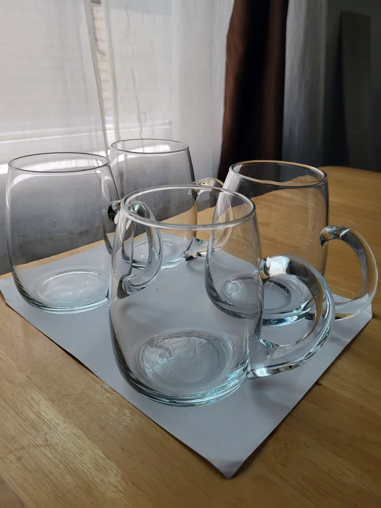 Set of 4 Glass Mugs thumbnail