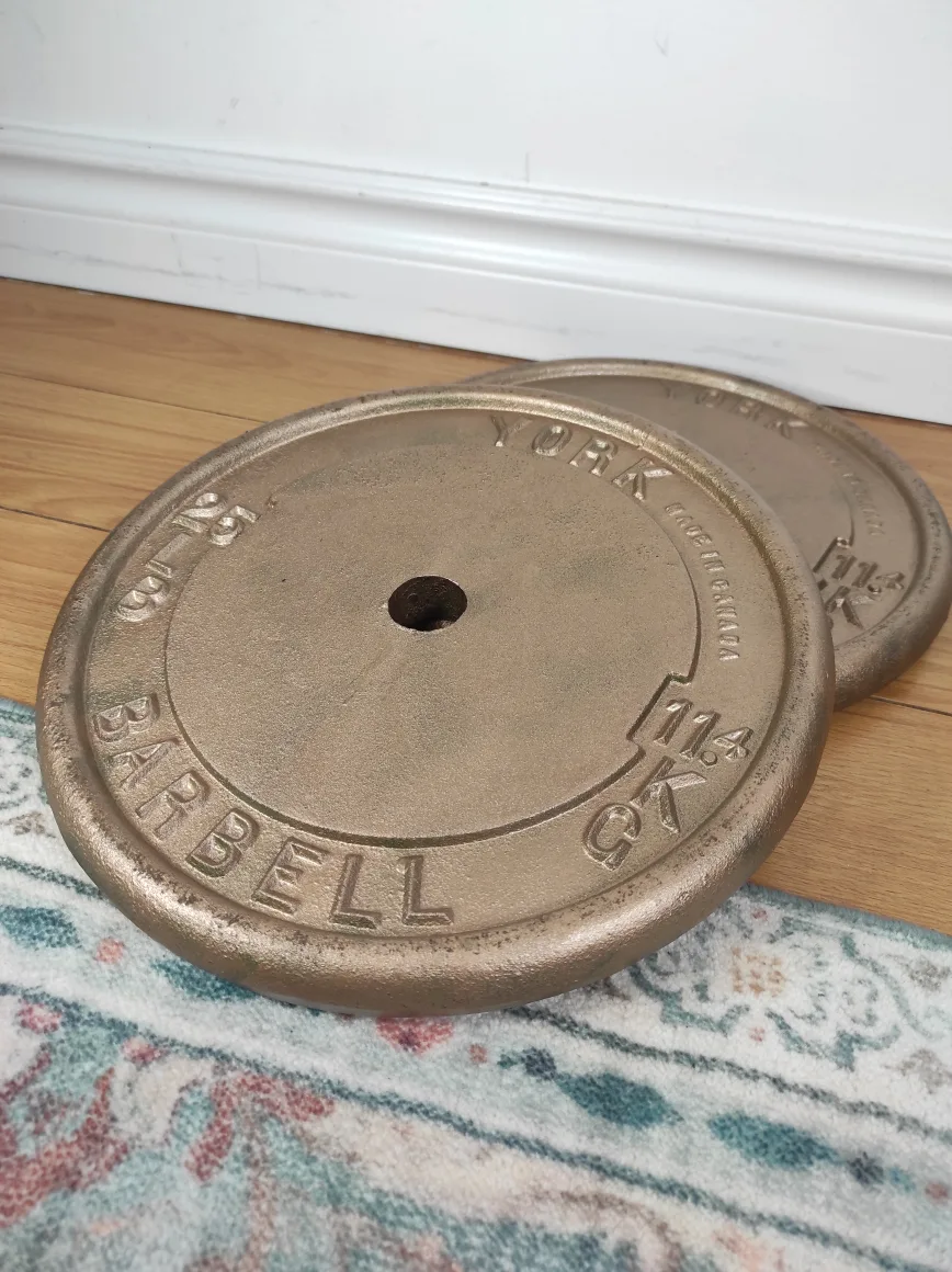 York 25 lb Barbell Weight Plate - Pair thumbnail