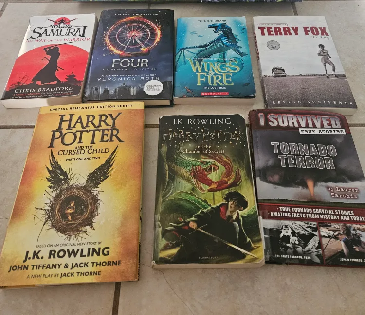 Mixed Book Lot: Harry Potter, Wings of Fire & More thumbnail