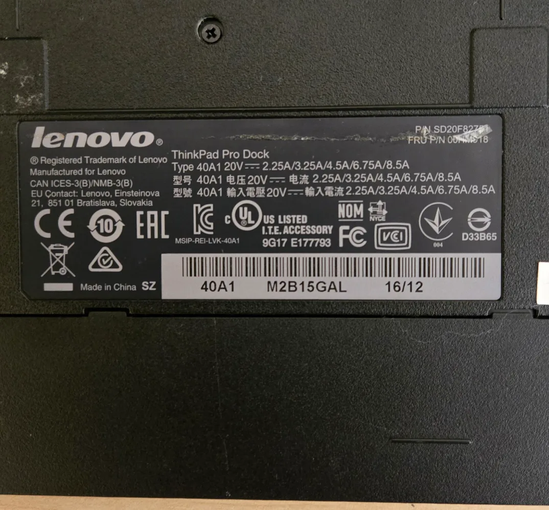 Lenovo Laptop Docking Station image indicator(2)