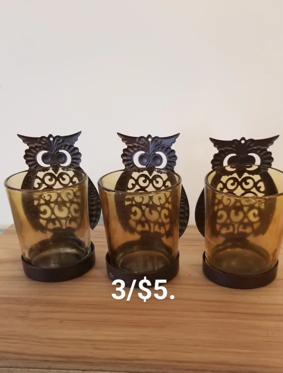 Assorted Candles & Candle Holders. $5. EACH photo. Available! thumbnail