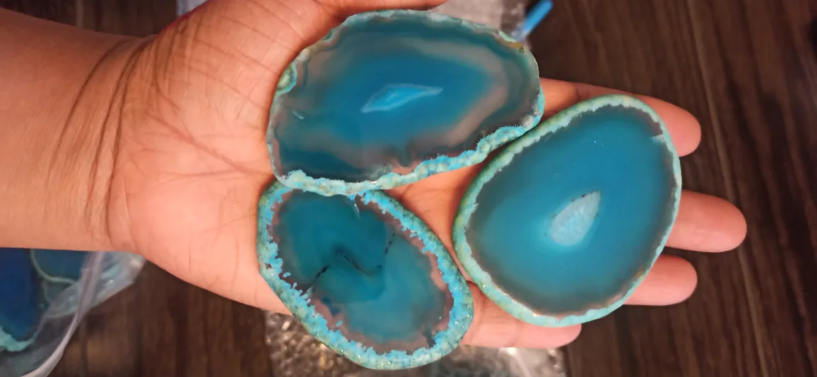 Blue Agate Slices-15 pcs image indicator(6)