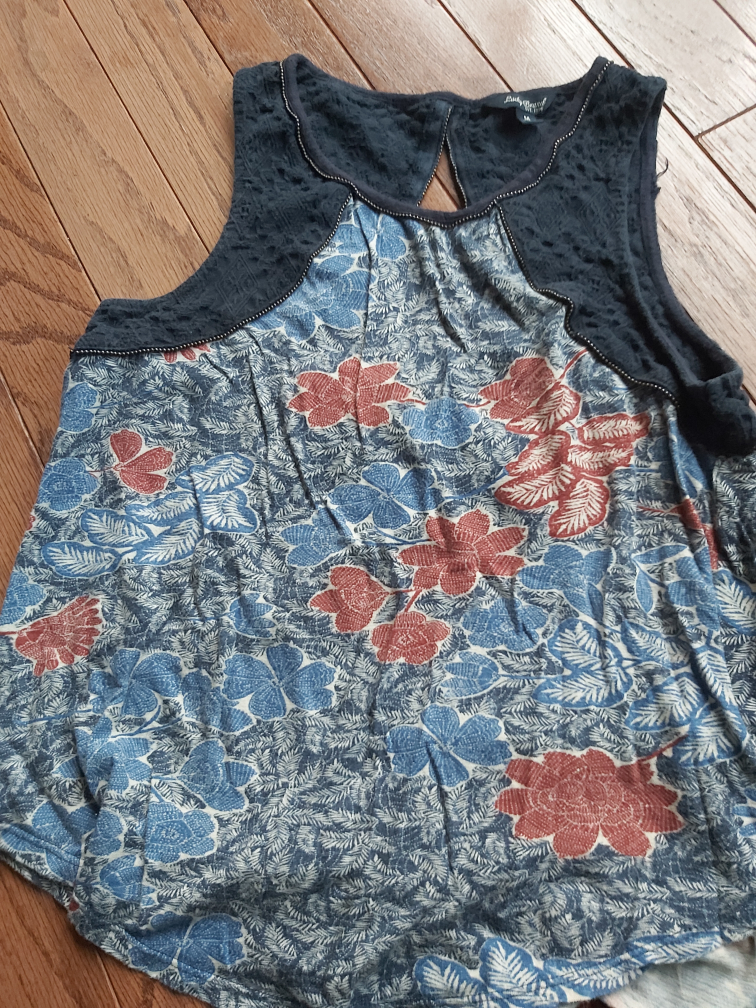 Lucky Brand Floral Print Tank Top - Size M - photo 3