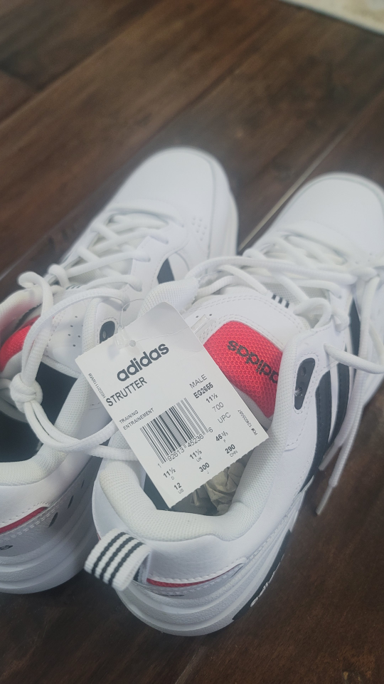 Adidas Strutter White/Core Black/Active Red Shoes New - photo 3