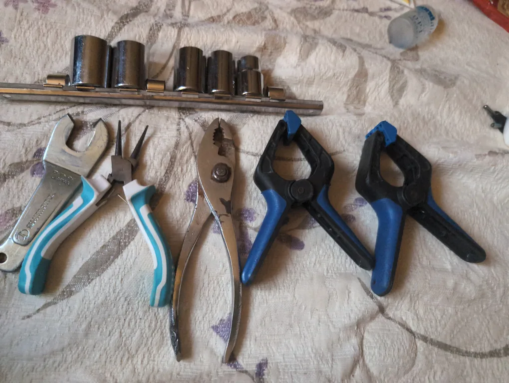 Assorted Hand Tools - Pliers, Clamps, Sockets thumbnail
