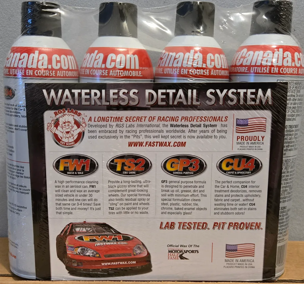 Car wax sprays for Detailing (8 Cans)