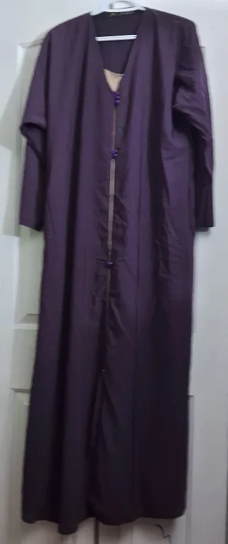 3 Front open Abaya with long Hijab . thumbnail