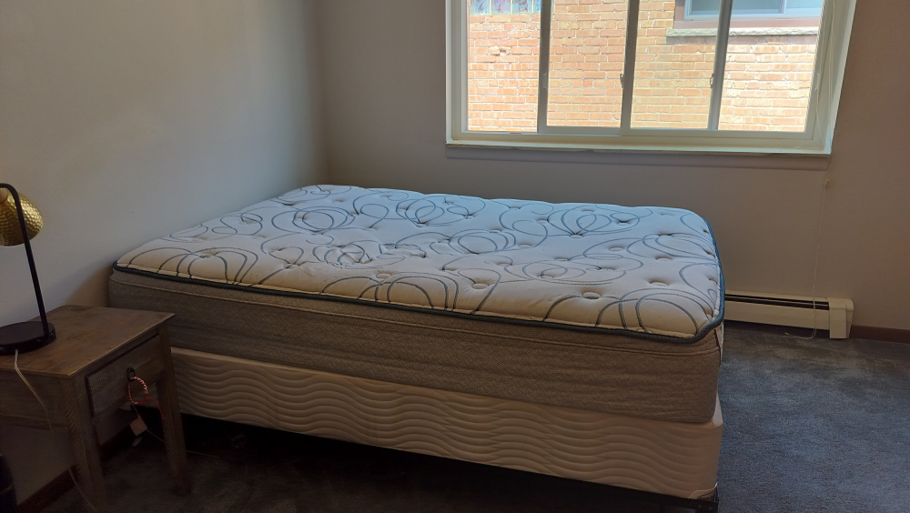 Full size Mattress, box spring, adjustable frame,night stand - photo 3