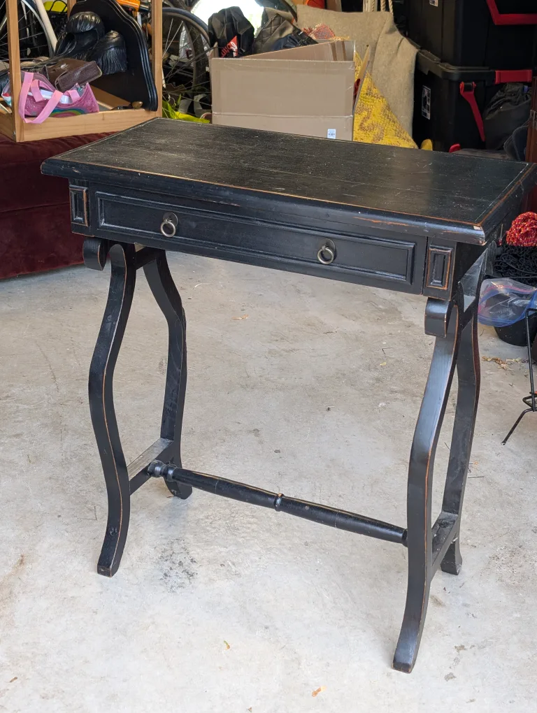 Black Wood Accent Table thumbnail