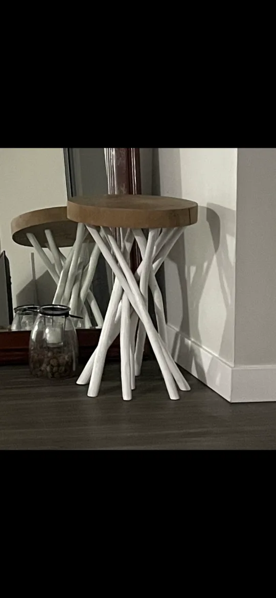 solid wood end table thumbnail