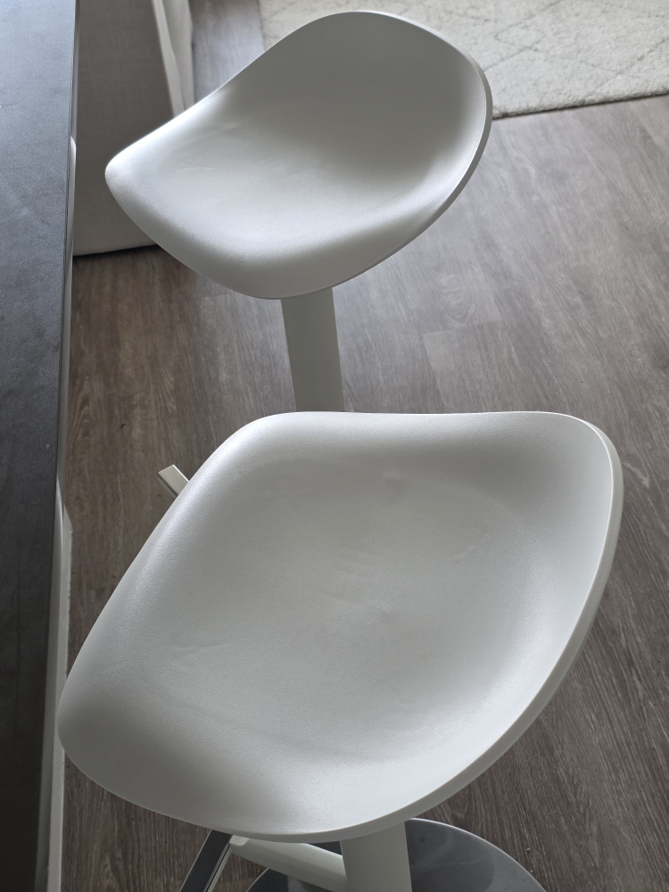 White Bar Stool (×2) - photo 2