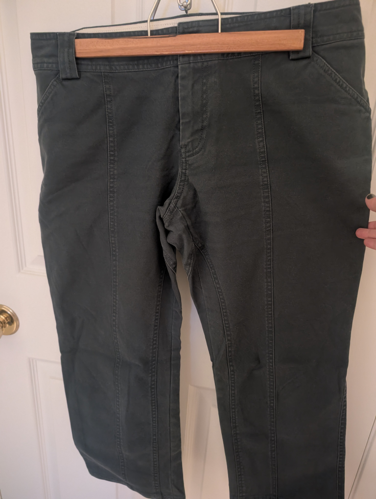 GAP Dark Green Cropped Pants - photo 2