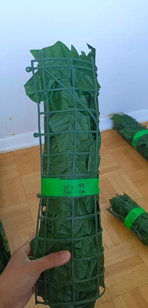 Artificial Green Leaf panels Privacy Screen image indicator(5)