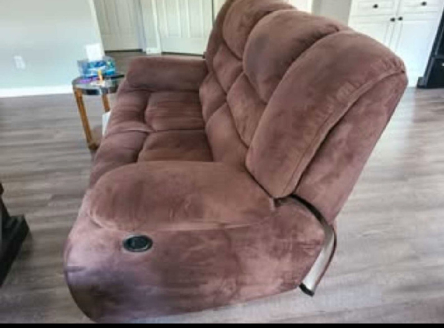Brown Reclining Loveseat - photo 2