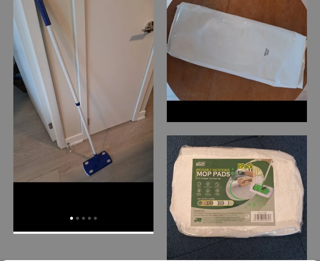 Sweeper Mop with New Washable Covers x2 & Wet Refills thumbnail