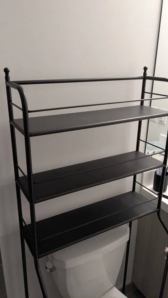 Black Over-the-Toilet Bathroom Shelves image indicator(2)