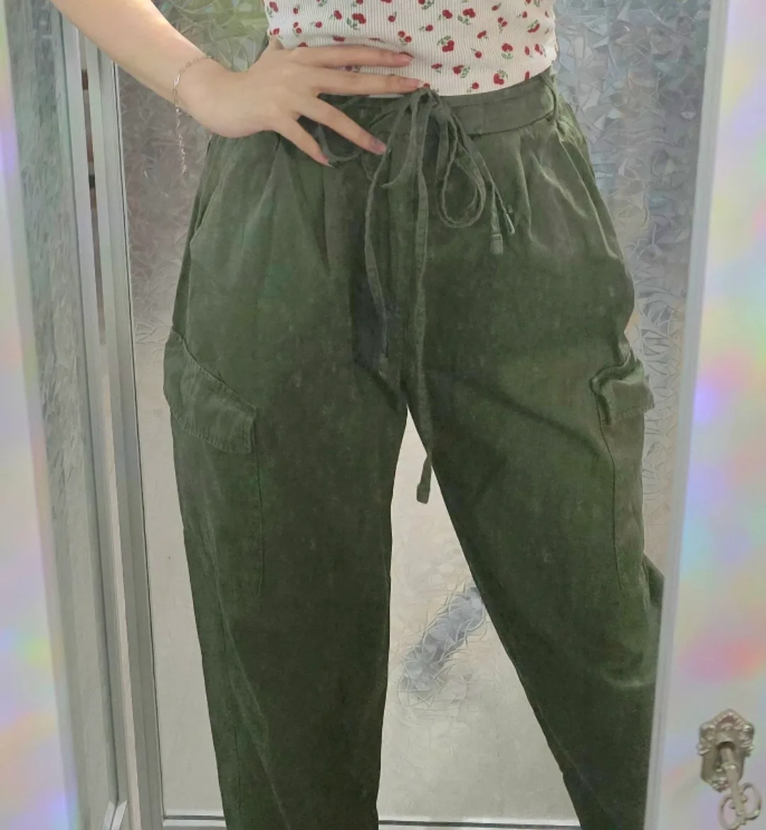 Olive Cargo Pants thumbnail
