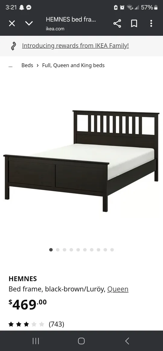 ikea queen bedframe with storage drawers thumbnail