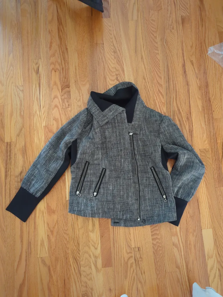 Bianca Nygard Grey & Black Jacket 🇨🇦 thumbnail