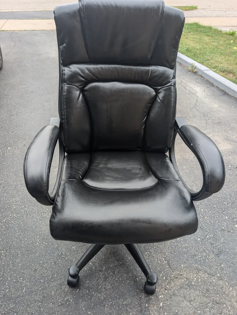 Black Leather Executive Office Chair