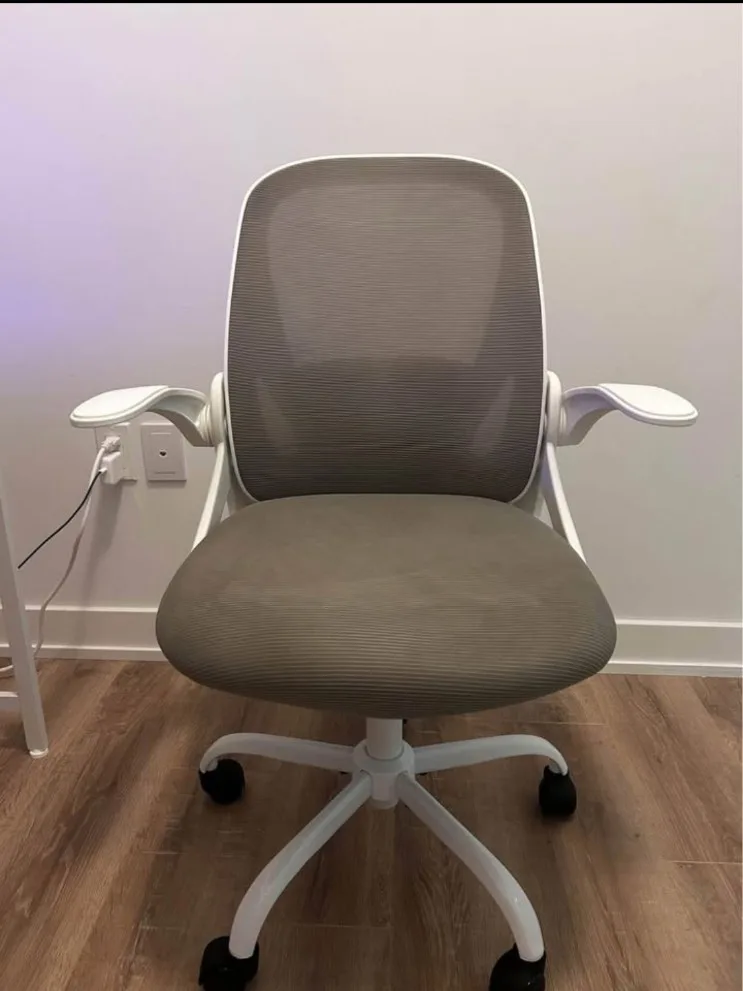Ergonomic Office Chair - Grey and White thumbnail