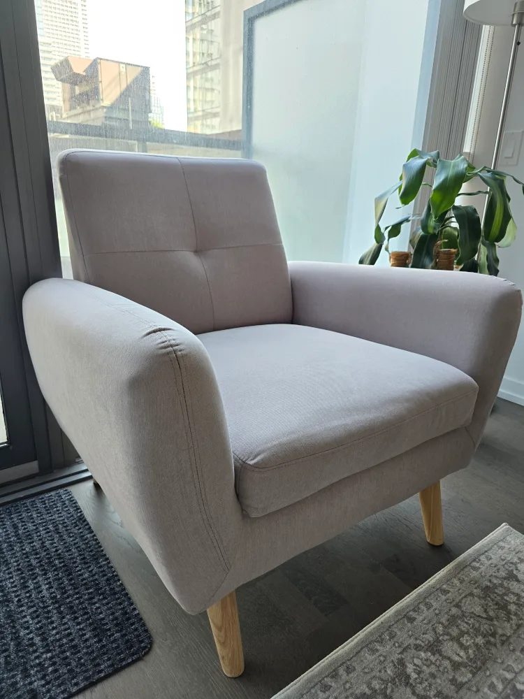 Light Pink Accent Chair thumbnail