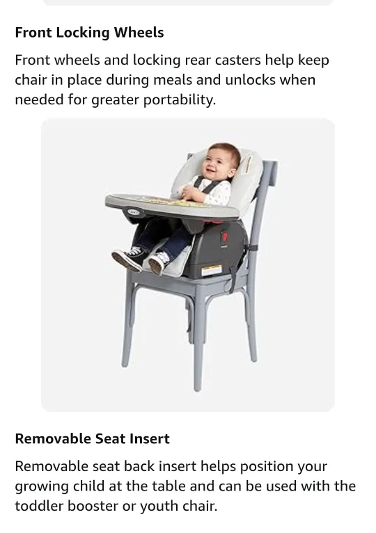 Graco 6-in-1 High Chair - Convertible image indicator(4)