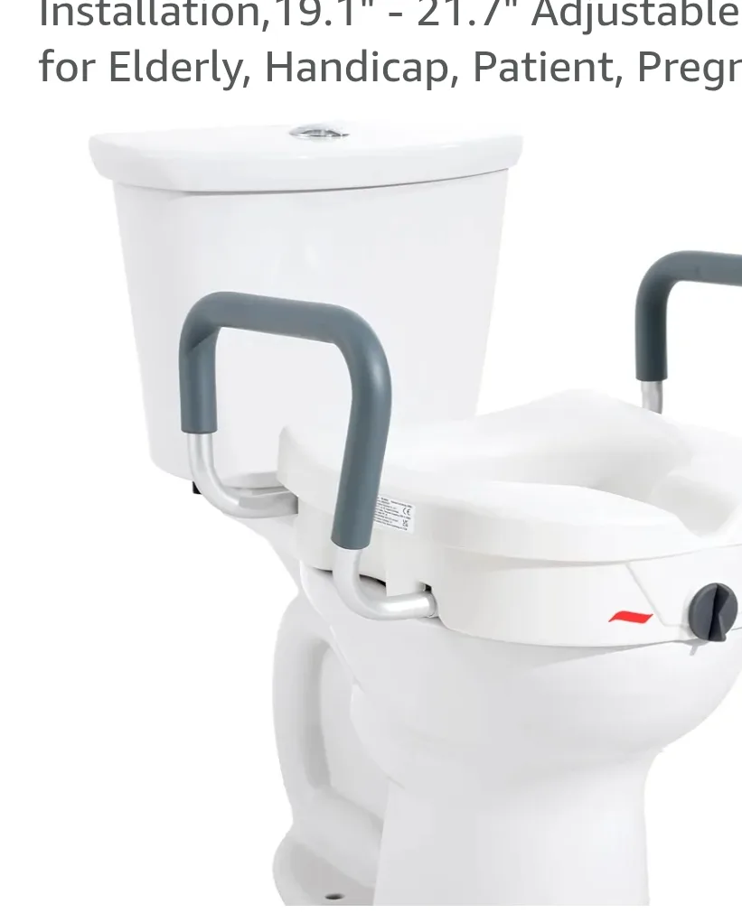 VEVOR Raised Toilet Seat 5" Height image indicator(3)