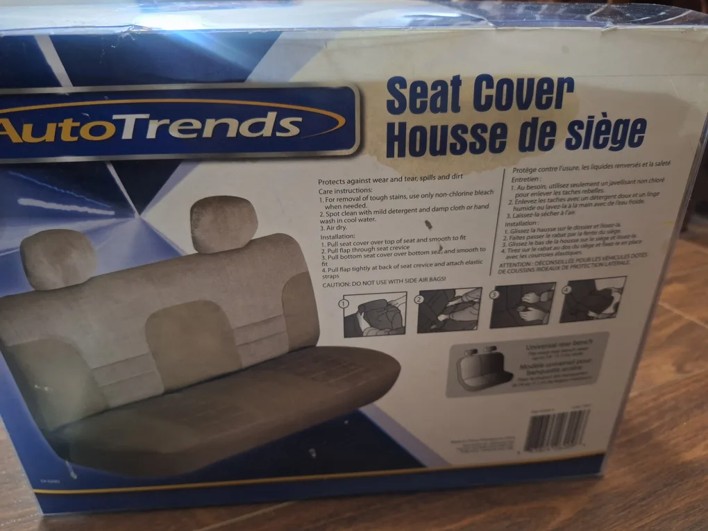 AutoTrends Universal Rear Bench Seat Cover - New in Box image indicator(3)