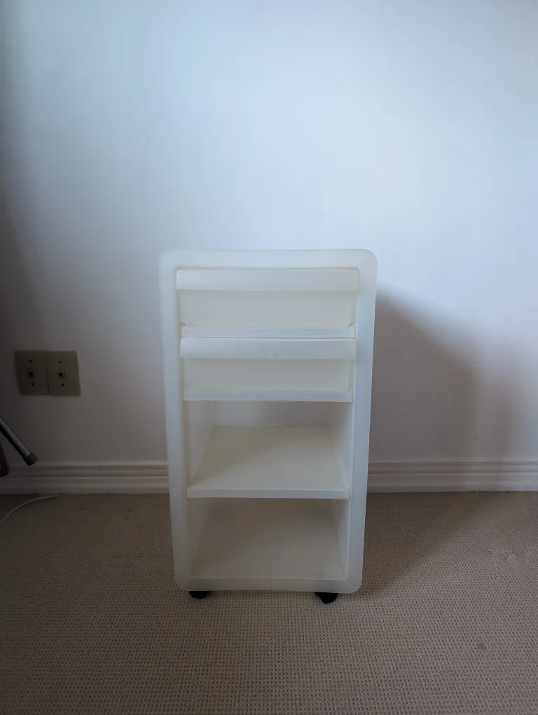 Rolling Storage Cart - White thumbnail