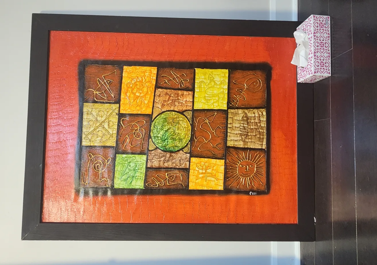 Dominican Framed Abstract Wall Art thumbnail